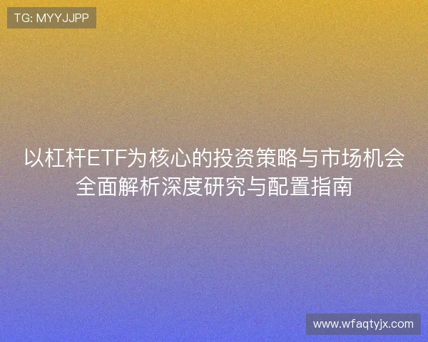 以杠杆ETF为核心的投资策略与市场机会全面解析深度研究与配置指南